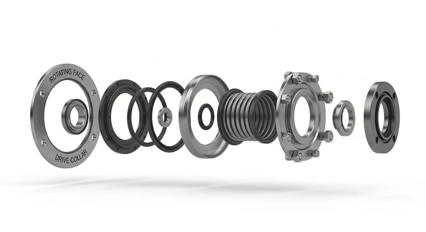 Exploded View App Ulmus Tech – API 682 Mechanical Seals | Abu Dhabi, UAE